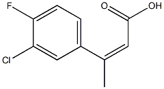 3-(3-chloro-4-fluorophenyl)but-2-enoic acid Struktur