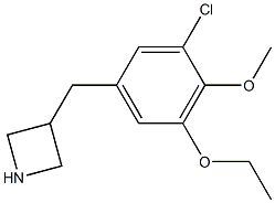 3-(3-chloro-5-ethoxy-4-methoxybenzyl)azetidine,,结构式