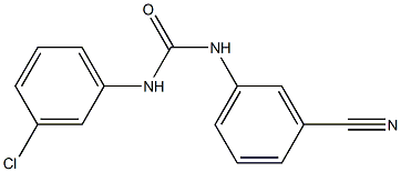 3-(3-chlorophenyl)-1-(3-cyanophenyl)urea Structure