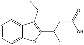 3-(3-ethyl-1-benzofuran-2-yl)butanoic acid Structure