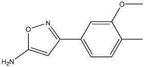 3-(3-methoxy-4-methylphenyl)-1,2-oxazol-5-amine 结构式