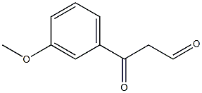 3-(3-methoxyphenyl)-3-oxopropanal Structure