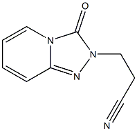 3-(3-oxo[1,2,4]triazolo[4,3-a]pyridin-2(3H)-yl)propanenitrile 化学構造式