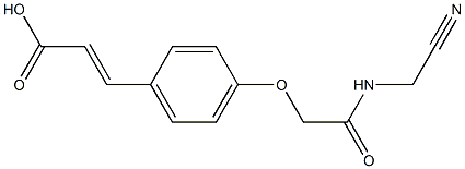 3-(4-{[(cyanomethyl)carbamoyl]methoxy}phenyl)prop-2-enoic acid