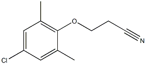 3-(4-chloro-2,6-dimethylphenoxy)propanenitrile 化学構造式