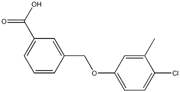 3-(4-chloro-3-methylphenoxymethyl)benzoic acid 结构式