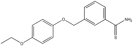 3-(4-ethoxyphenoxymethyl)benzene-1-carbothioamide