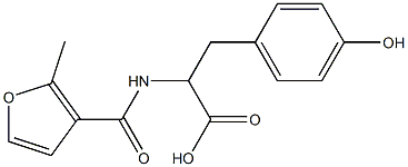 3-(4-hydroxyphenyl)-2-[(2-methyl-3-furoyl)amino]propanoic acid