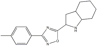 3-(4-methylphenyl)-5-(octahydro-1H-indol-2-yl)-1,2,4-oxadiazole