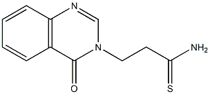 3-(4-oxo-3,4-dihydroquinazolin-3-yl)propanethioamide 化学構造式