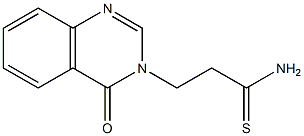 3-(4-oxo-3,4-dihydroquinazolin-3-yl)propanethioamide Struktur