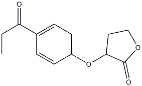 3-(4-propanoylphenoxy)oxolan-2-one Structure