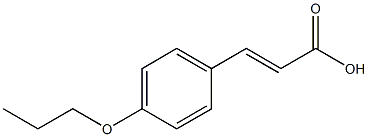 3-(4-propoxyphenyl)prop-2-enoic acid,,结构式