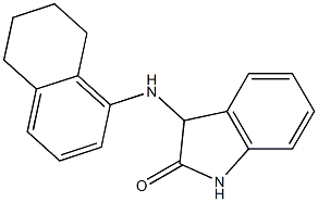 3-(5,6,7,8-tetrahydronaphthalen-1-ylamino)-2,3-dihydro-1H-indol-2-one,,结构式