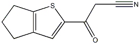 3-(5,6-dihydro-4H-cyclopenta[b]thien-2-yl)-3-oxopropanenitrile Structure