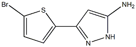 3-(5-bromothien-2-yl)-1H-pyrazol-5-amine Structure