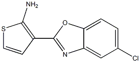 3-(5-chloro-1,3-benzoxazol-2-yl)thiophen-2-amine Structure