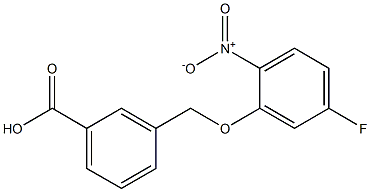 3-(5-fluoro-2-nitrophenoxymethyl)benzoic acid Structure
