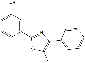3-(5-methyl-4-phenyl-1,3-thiazol-2-yl)phenol Structure