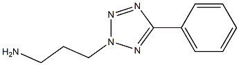 3-(5-phenyl-2H-1,2,3,4-tetrazol-2-yl)propan-1-amine 化学構造式