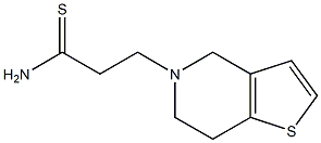 3-(6,7-dihydrothieno[3,2-c]pyridin-5(4H)-yl)propanethioamide 结构式