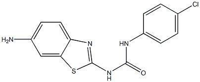 3-(6-amino-1,3-benzothiazol-2-yl)-1-(4-chlorophenyl)urea Structure