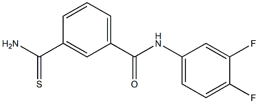 3-(aminocarbonothioyl)-N-(3,4-difluorophenyl)benzamide