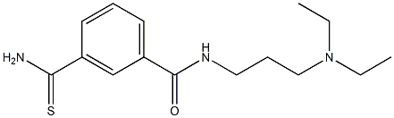 3-(aminocarbonothioyl)-N-[3-(diethylamino)propyl]benzamide Structure