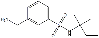 3-(aminomethyl)-N-(1,1-dimethylpropyl)benzenesulfonamide,,结构式