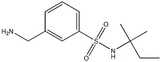 3-(aminomethyl)-N-(1,1-dimethylpropyl)benzenesulfonamide Structure