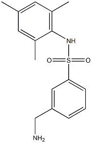 3-(aminomethyl)-N-(2,4,6-trimethylphenyl)benzene-1-sulfonamide 化学構造式