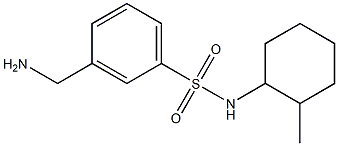 3-(aminomethyl)-N-(2-methylcyclohexyl)benzenesulfonamide Structure