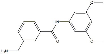 3-(aminomethyl)-N-(3,5-dimethoxyphenyl)benzamide 化学構造式
