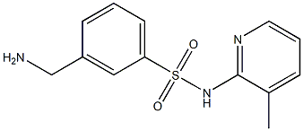 3-(aminomethyl)-N-(3-methylpyridin-2-yl)benzene-1-sulfonamide Structure