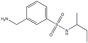 3-(aminomethyl)-N-(sec-butyl)benzenesulfonamide,,结构式