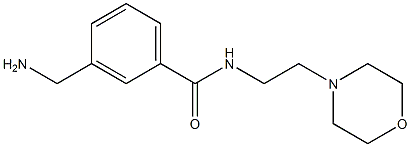 3-(aminomethyl)-N-[2-(morpholin-4-yl)ethyl]benzamide Structure