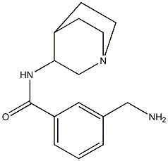 3-(aminomethyl)-N-{1-azabicyclo[2.2.2]octan-3-yl}benzamide Structure