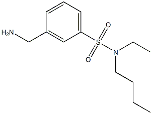 3-(aminomethyl)-N-butyl-N-ethylbenzene-1-sulfonamide 化学構造式