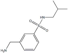 3-(aminomethyl)-N-isobutylbenzenesulfonamide 化学構造式