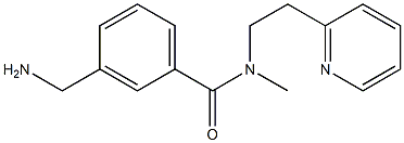 3-(aminomethyl)-N-methyl-N-[2-(pyridin-2-yl)ethyl]benzamide Structure