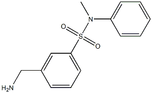 3-(aminomethyl)-N-methyl-N-phenylbenzenesulfonamide Structure