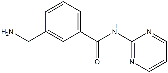 3-(aminomethyl)-N-pyrimidin-2-ylbenzamide 化学構造式