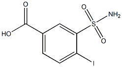 3-(aminosulfonyl)-4-iodobenzoic acid Struktur