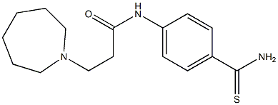 3-(azepan-1-yl)-N-(4-carbamothioylphenyl)propanamide|