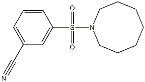 3-(azocane-1-sulfonyl)benzonitrile Structure