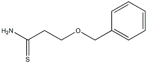 3-(benzyloxy)propanethioamide Structure