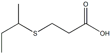 3-(butan-2-ylsulfanyl)propanoic acid 结构式