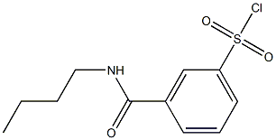 3-(butylcarbamoyl)benzene-1-sulfonyl chloride Struktur