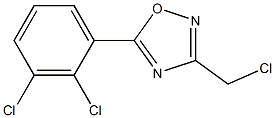 3-(chloromethyl)-5-(2,3-dichlorophenyl)-1,2,4-oxadiazole 化学構造式