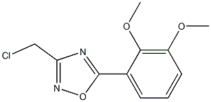 3-(chloromethyl)-5-(2,3-dimethoxyphenyl)-1,2,4-oxadiazole Struktur